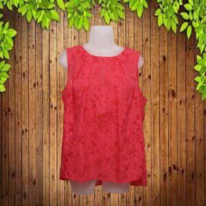 Liz Clairborne sz XL womens  blouse top sleeveless hot pink nwot